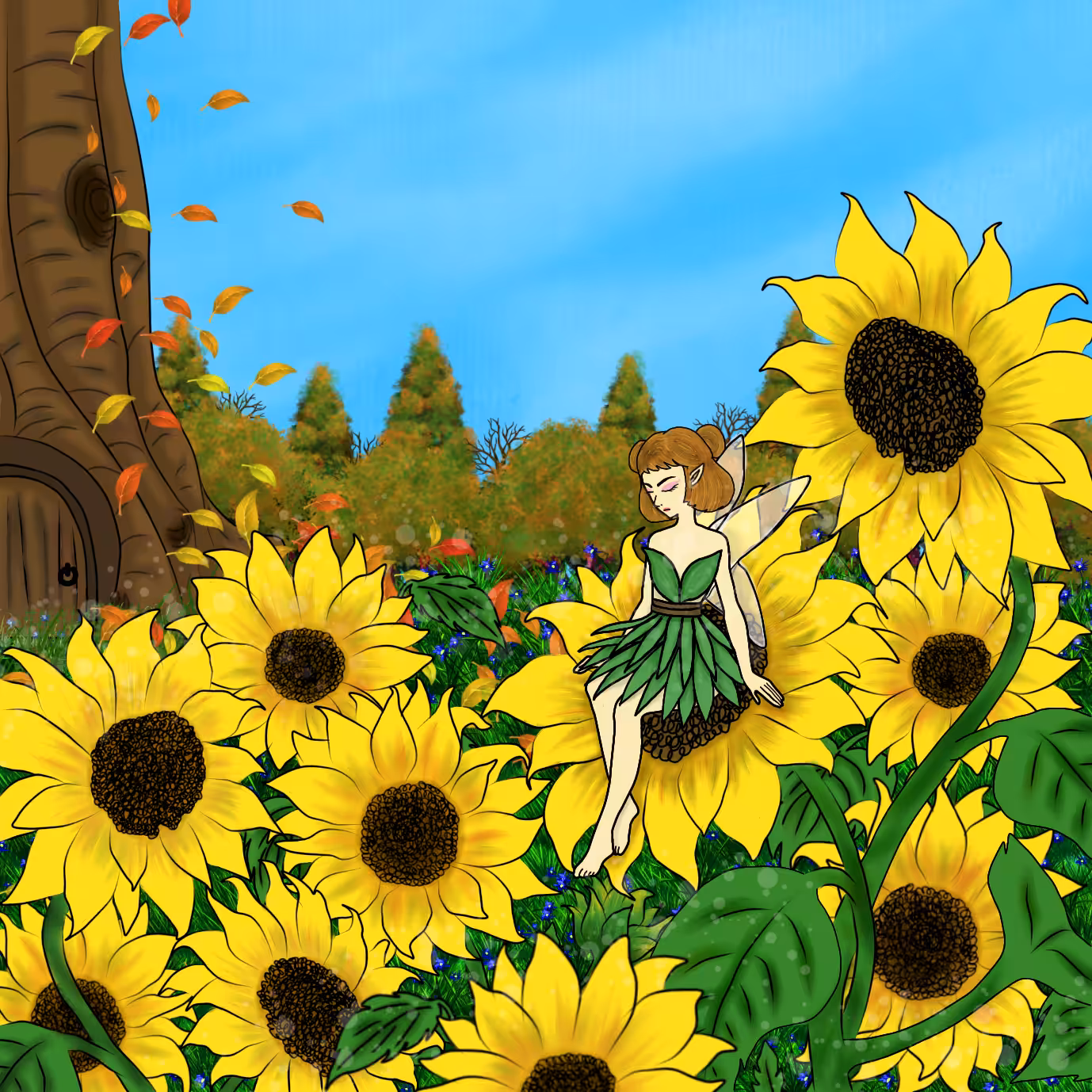 Sunbathing Fairy