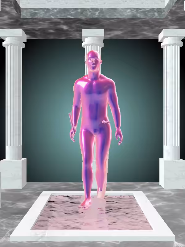 HeavenComputer: The Receding Magnetic Magenta Man #6607