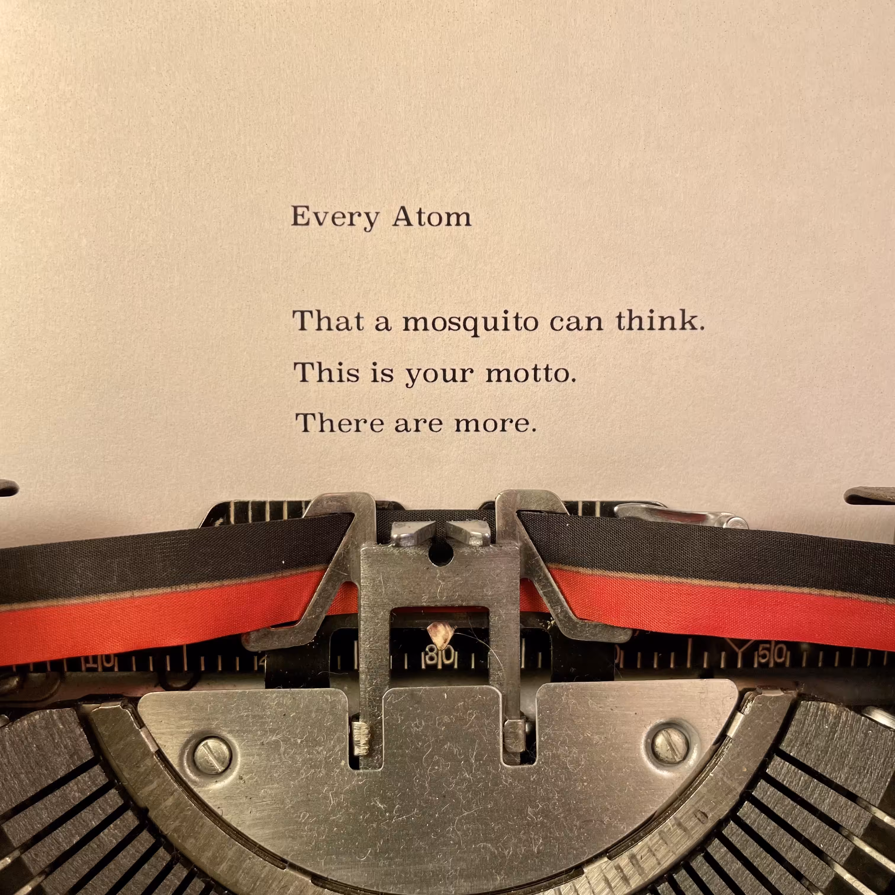 Love Poem Tercets: Every Atom