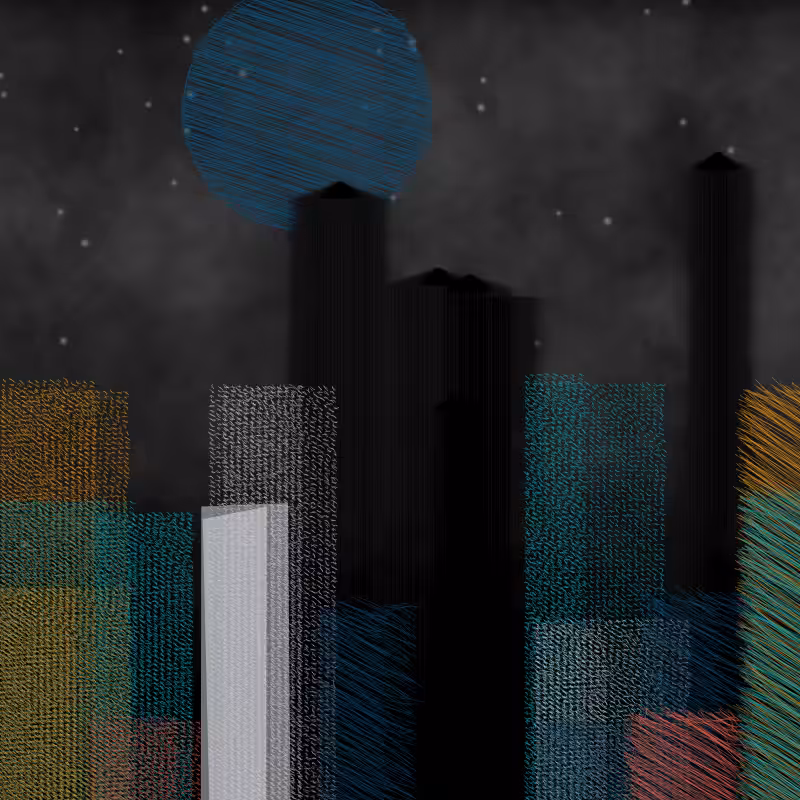 hastily-drawn cityscape sketch #37