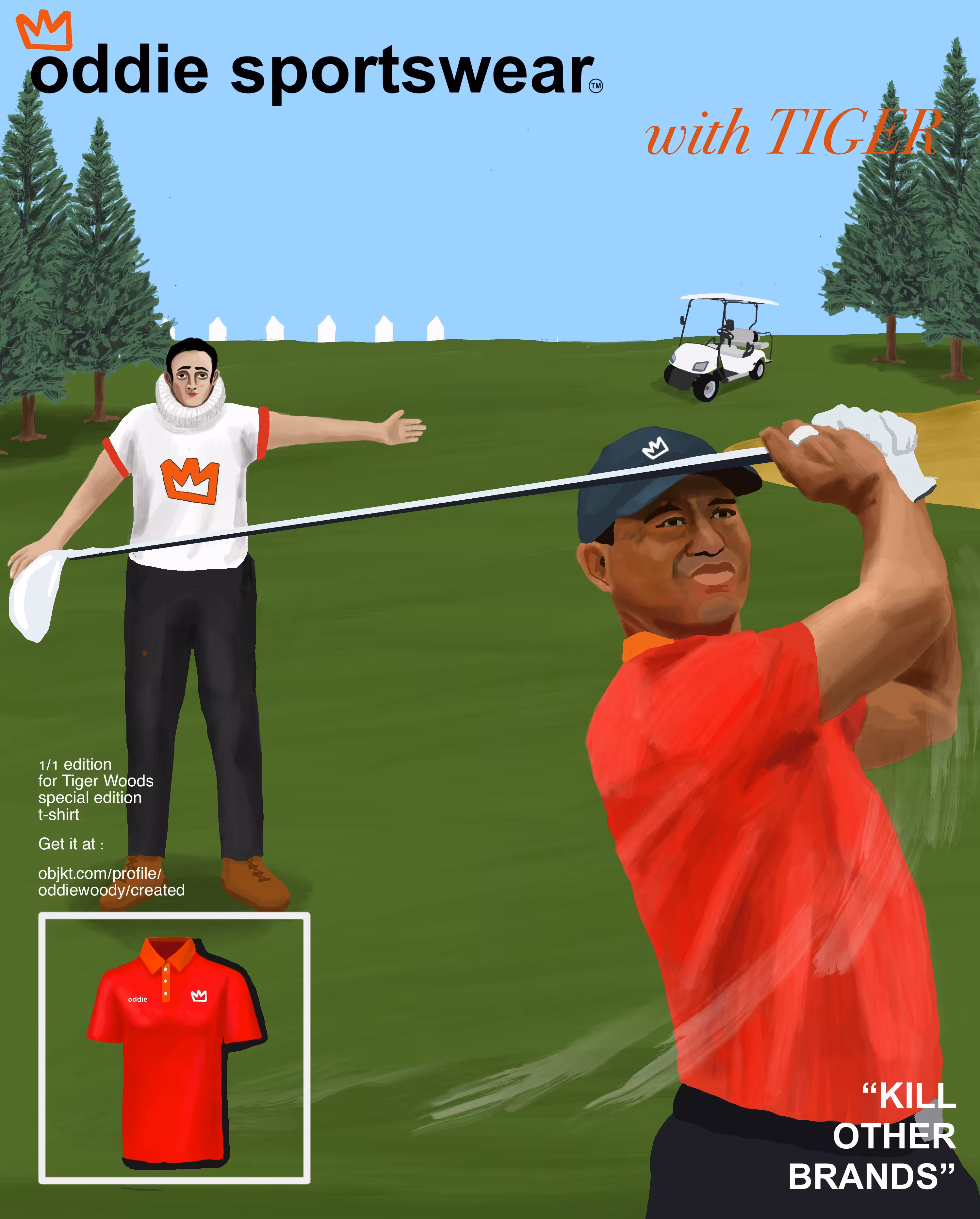 Oddie Sportswear with Tiger