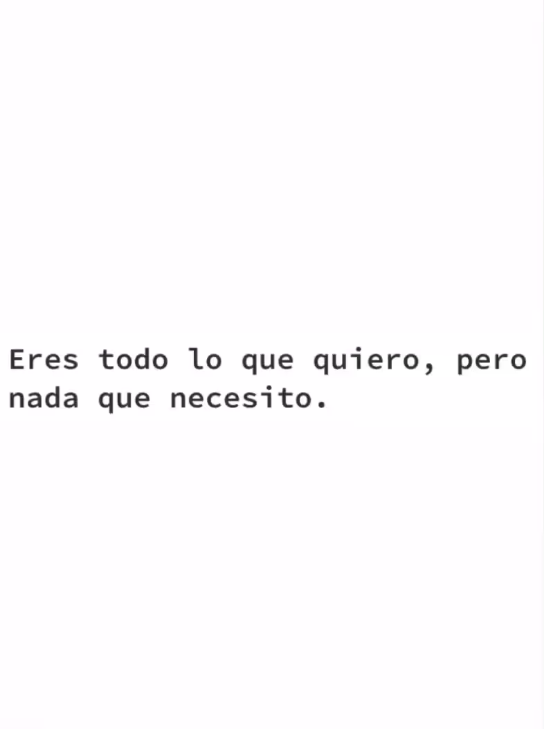 Lo que quiero