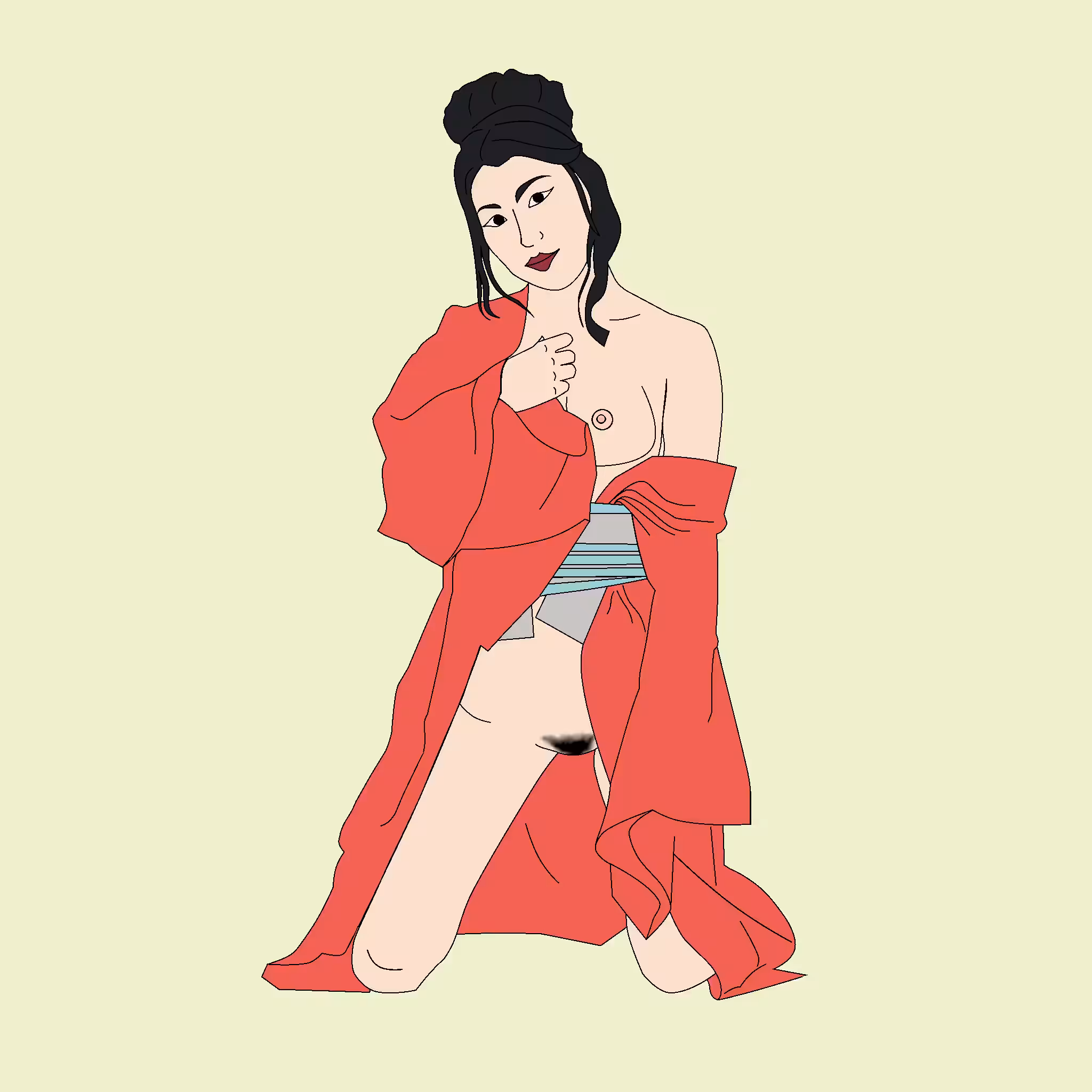 Woman in a Kimono 4 of 51