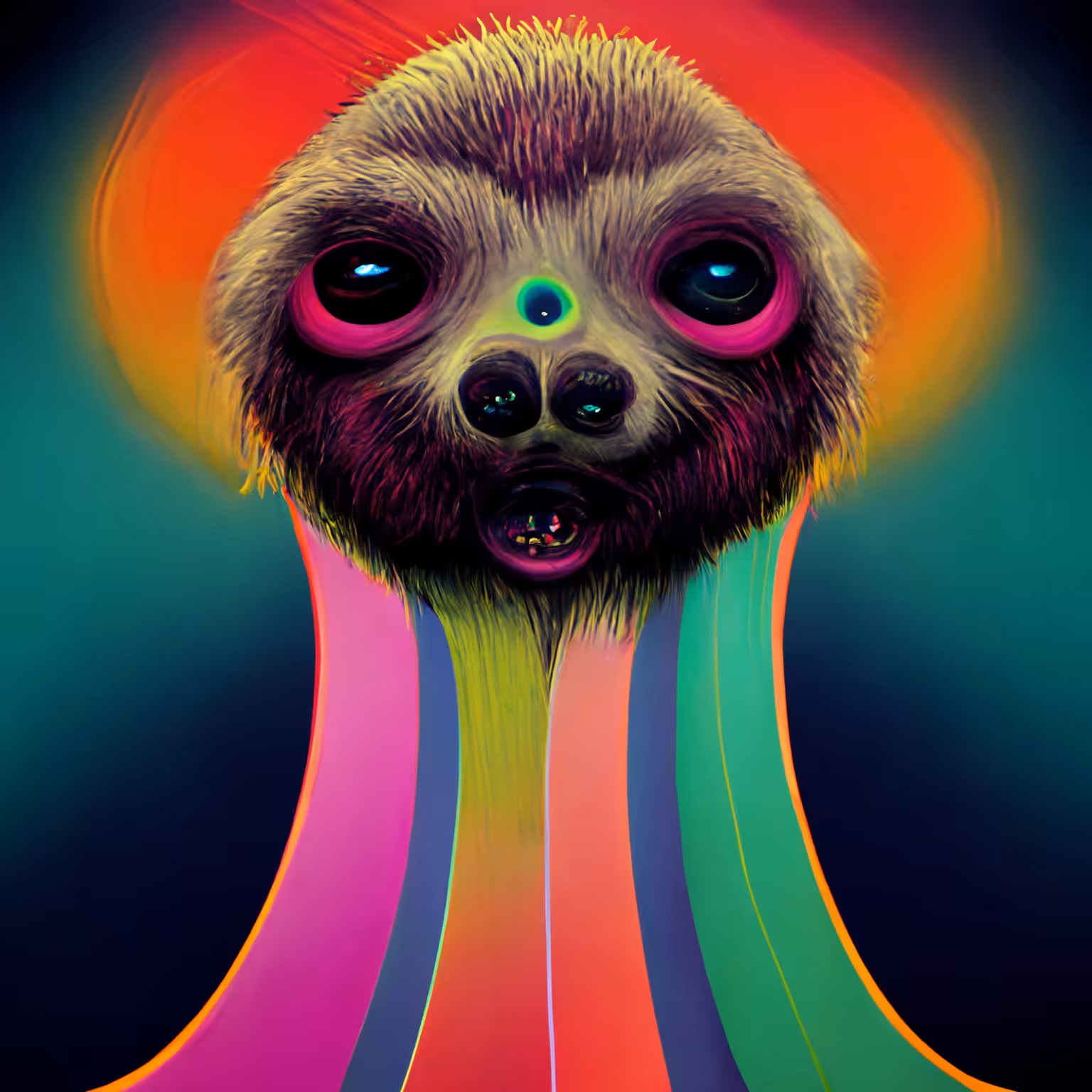 Psychedelic Sloth 50