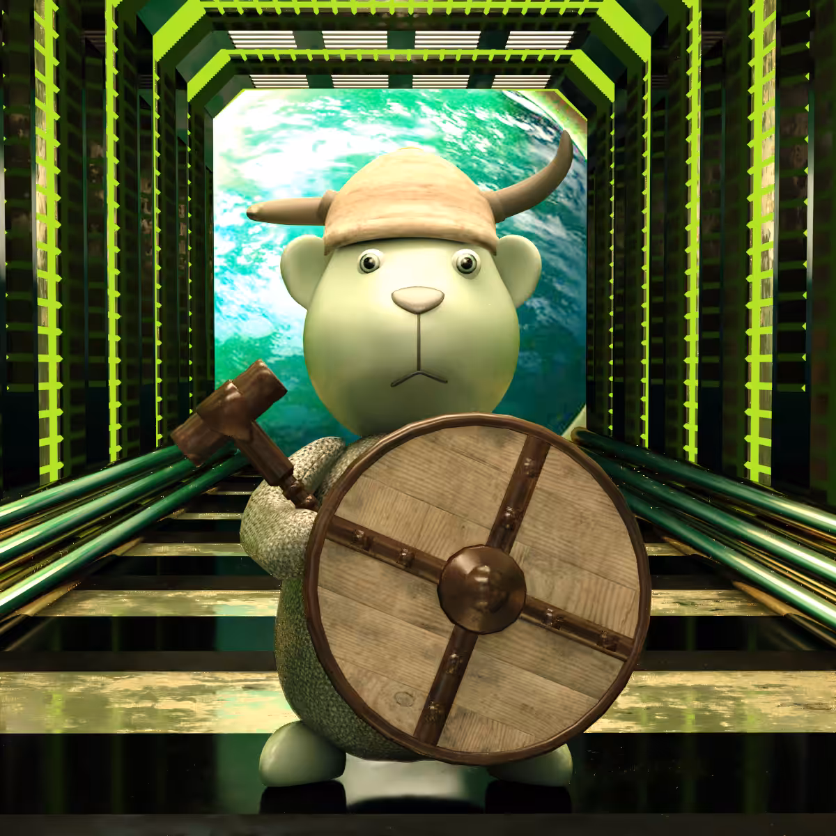  Warrior Bear #green Hero Warrior 