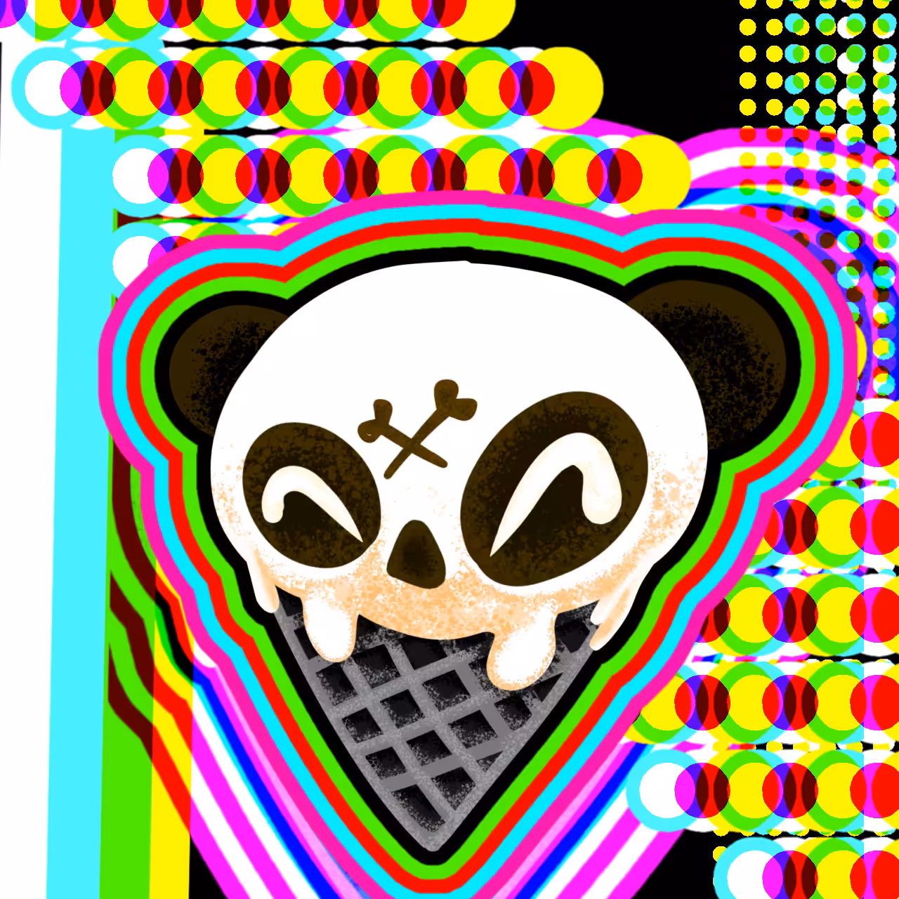 Ice Cream #39 "Panda"