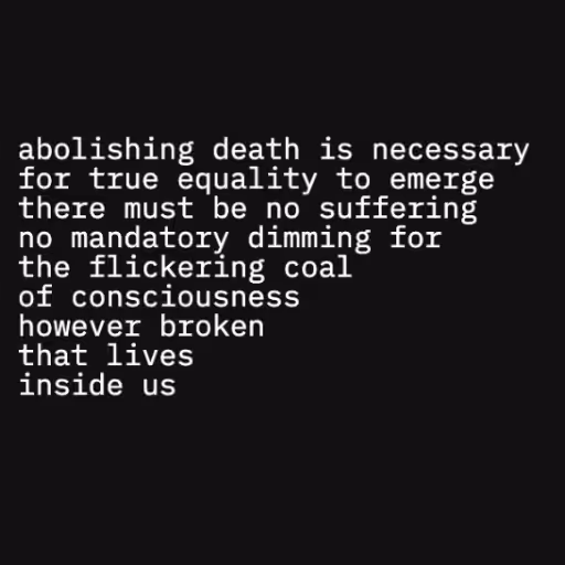 abolishing death is ...