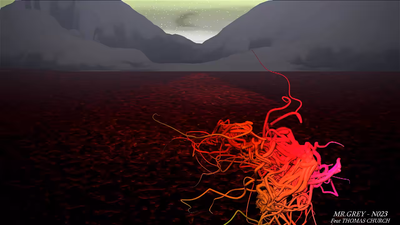 N023 - Alien on Magma planet 