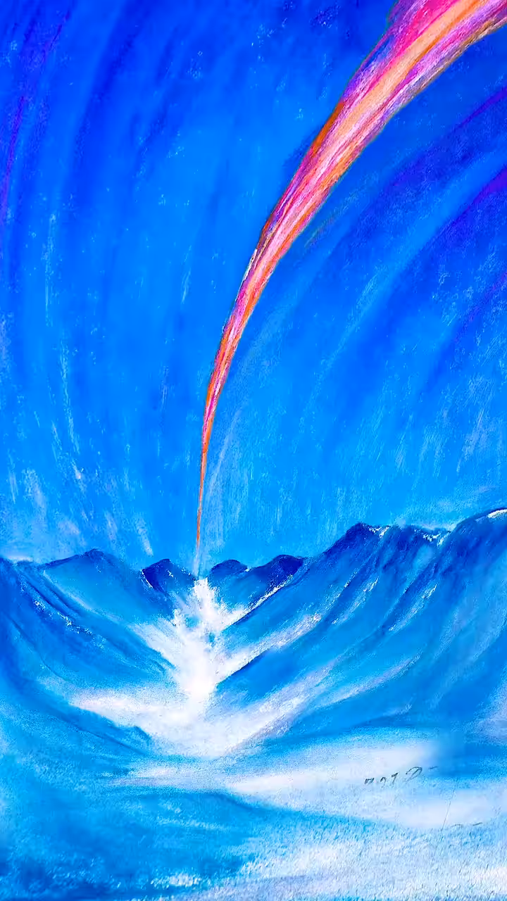 Miracle in the snow mountain
