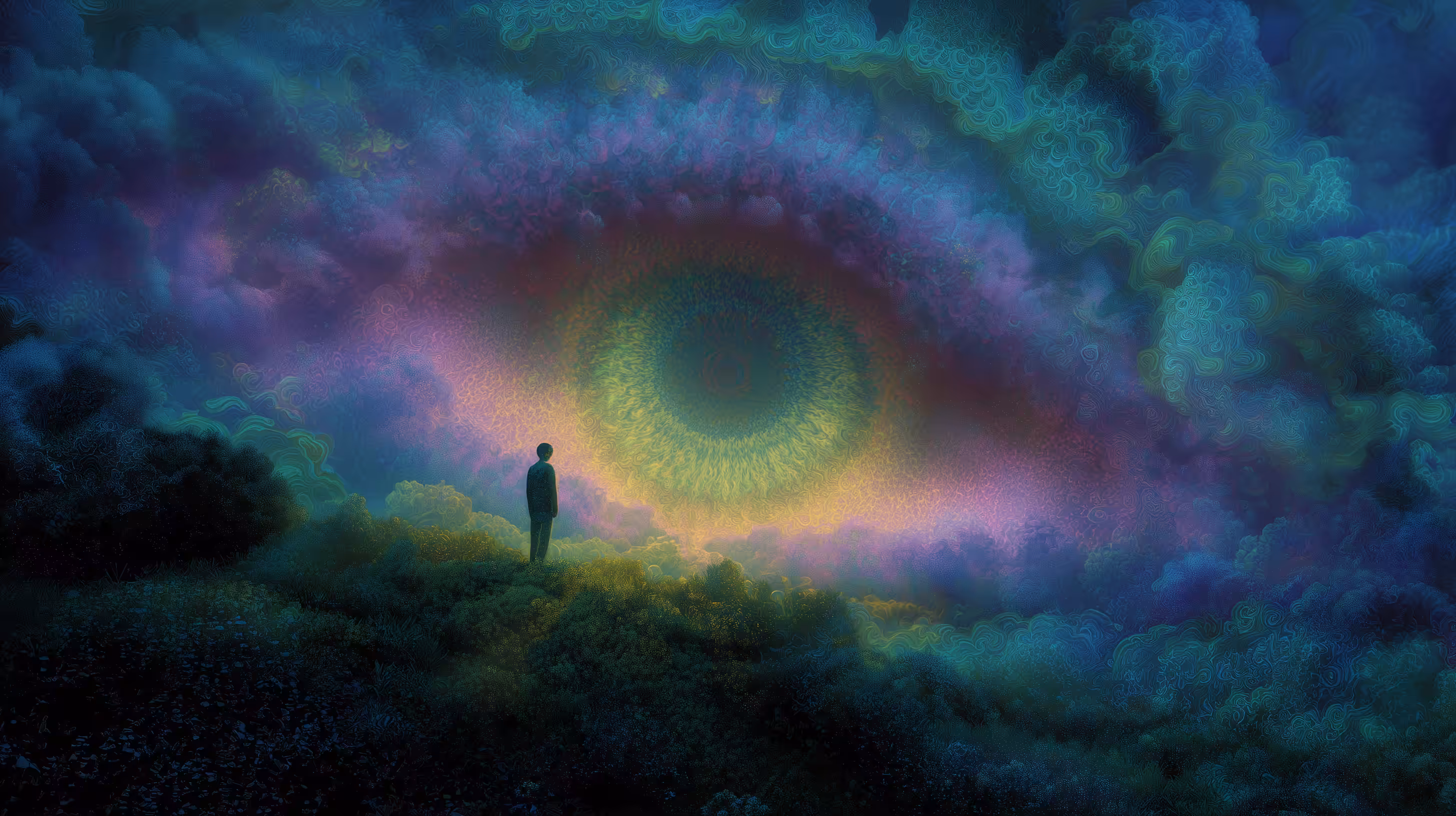 Gaze of the Infinite Bloom