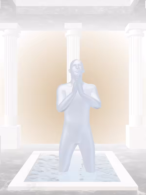 HeavenComputer: The Praying Blue Sky Man #6283
