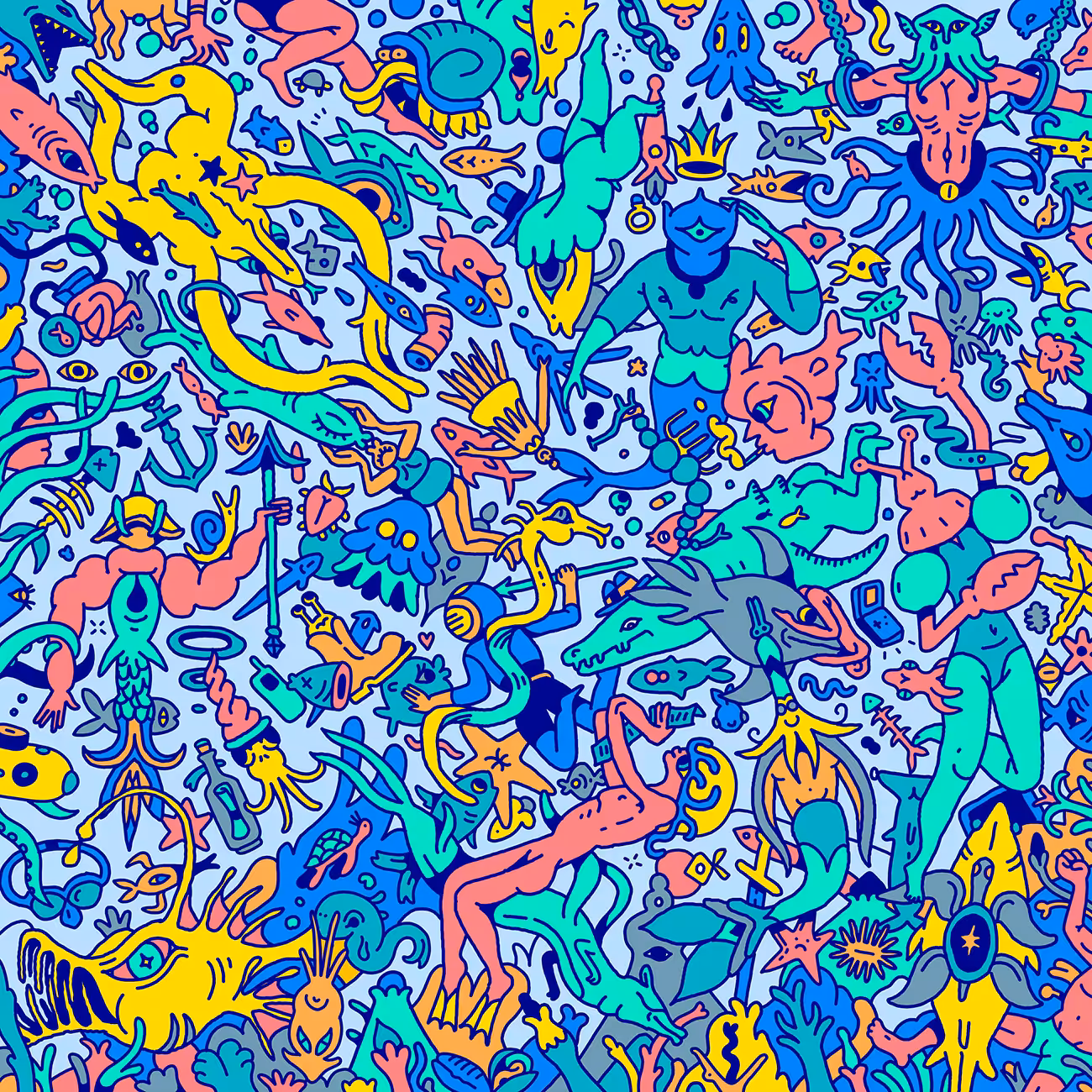 bubbles and fishes