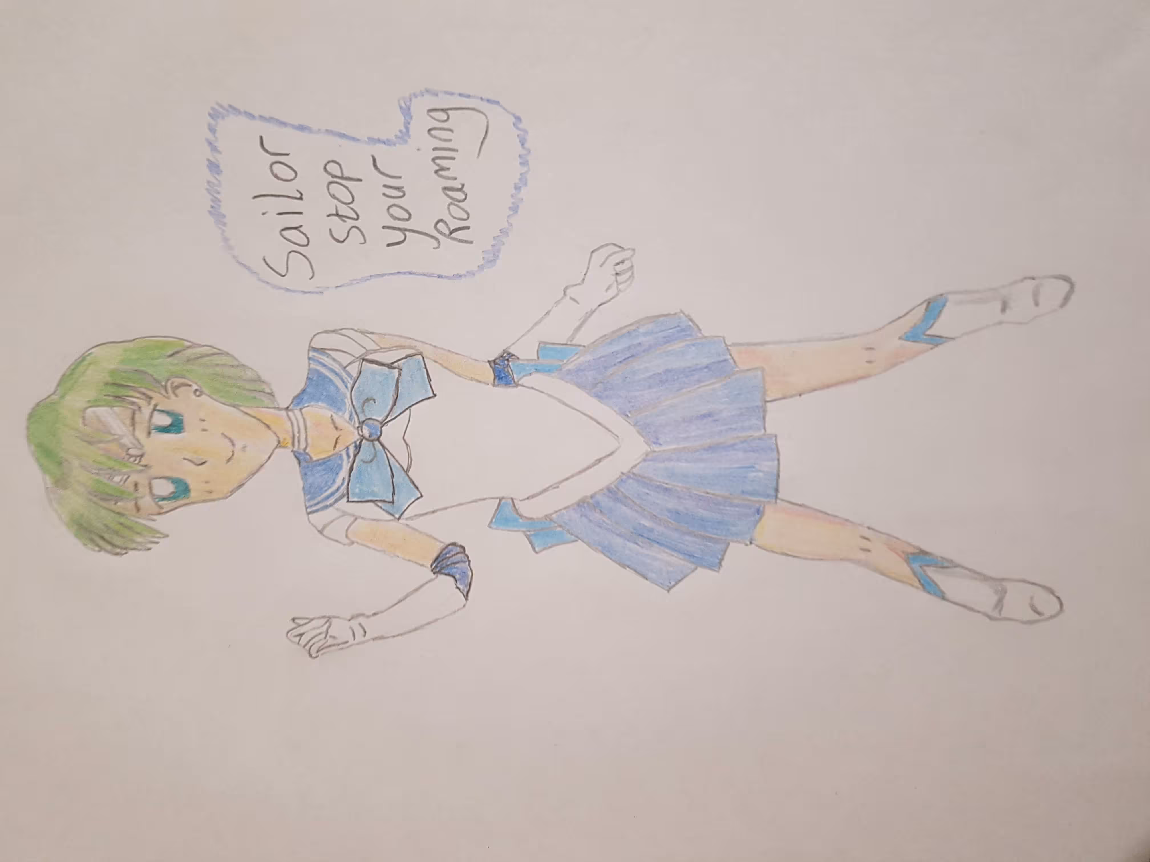 Sailor Stop Your Roaming Pencil Sketch