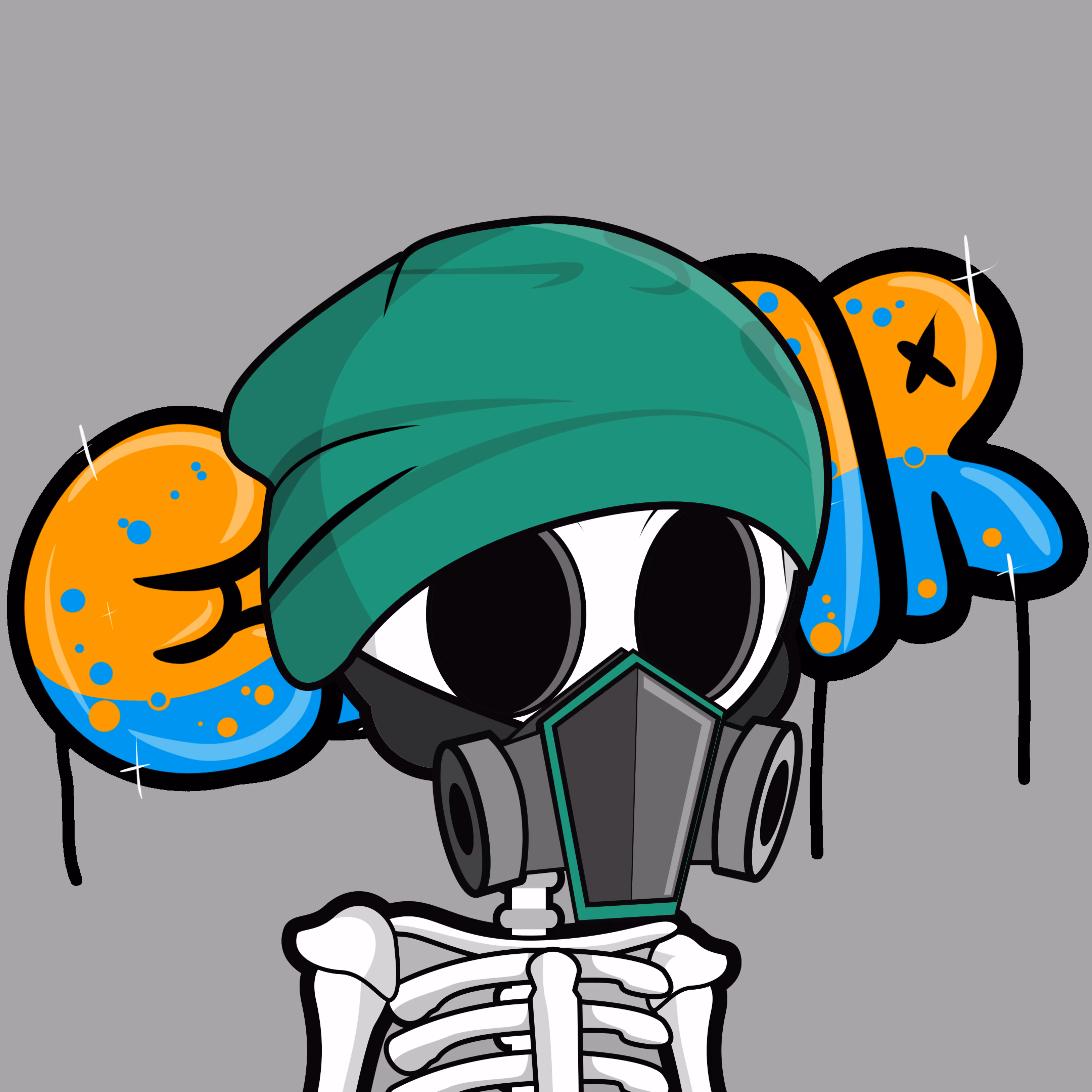 Edgar The Skeleton - Graffiti #285
