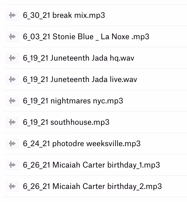 Stonie Blue's June 2021 Archived dj sets 
