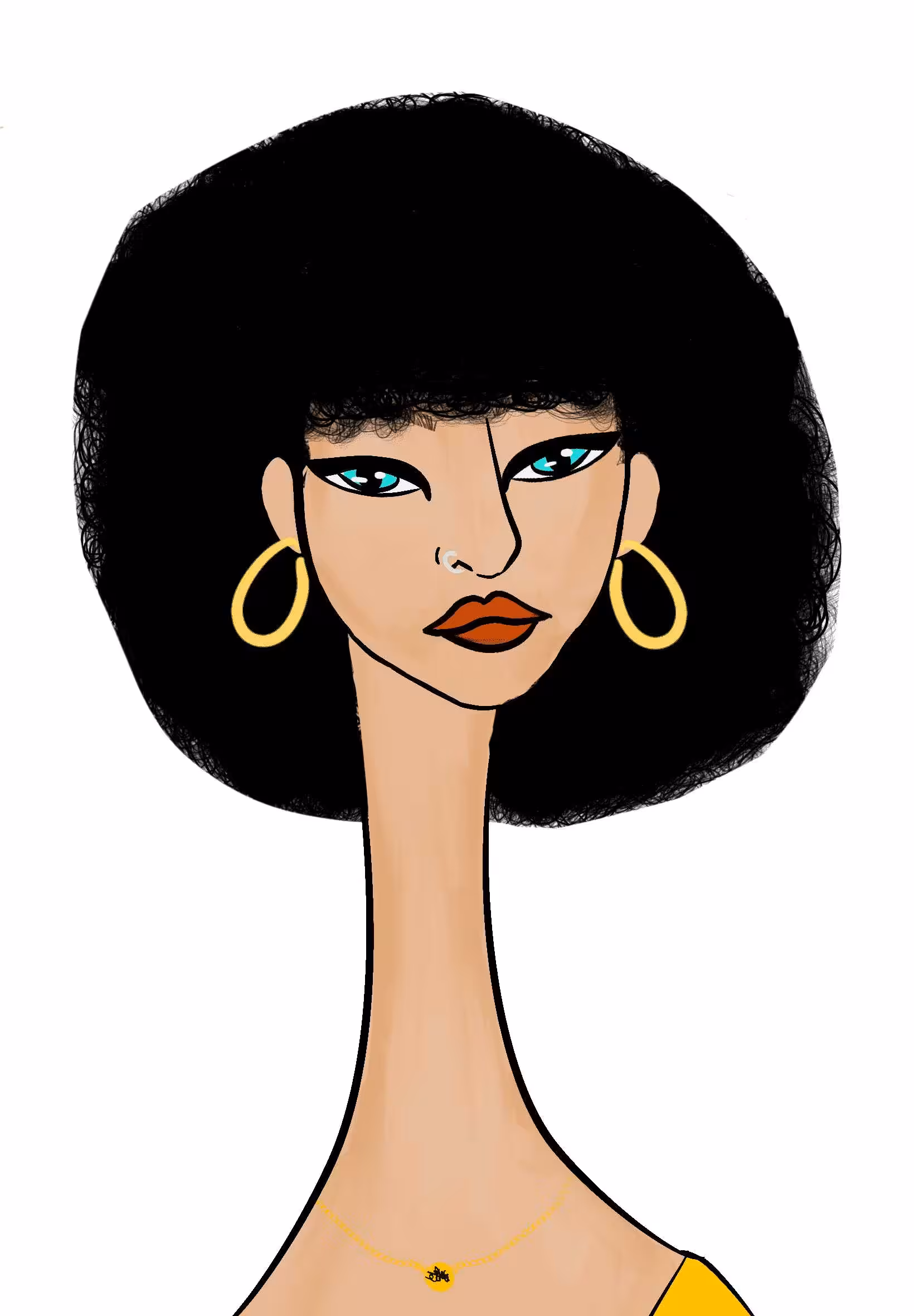 Long Neckie Ladies: Long Neckie Lady #1636