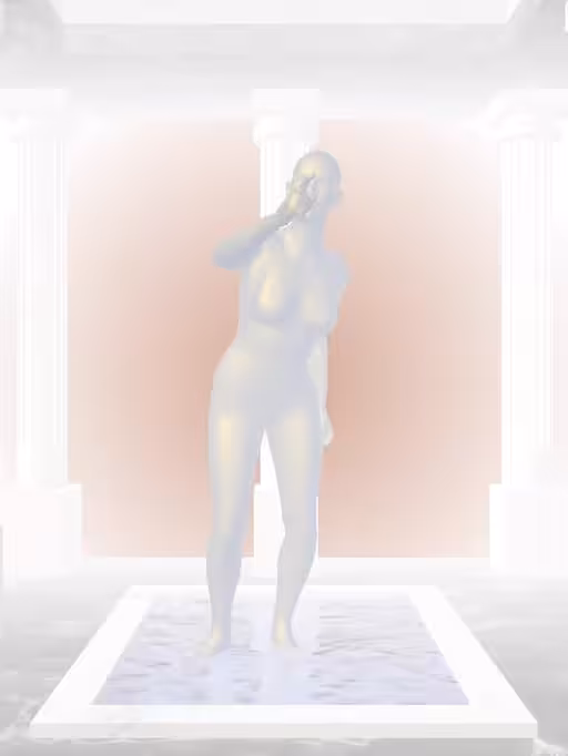 The Arguing Sunlit Cobalt Woman #1088