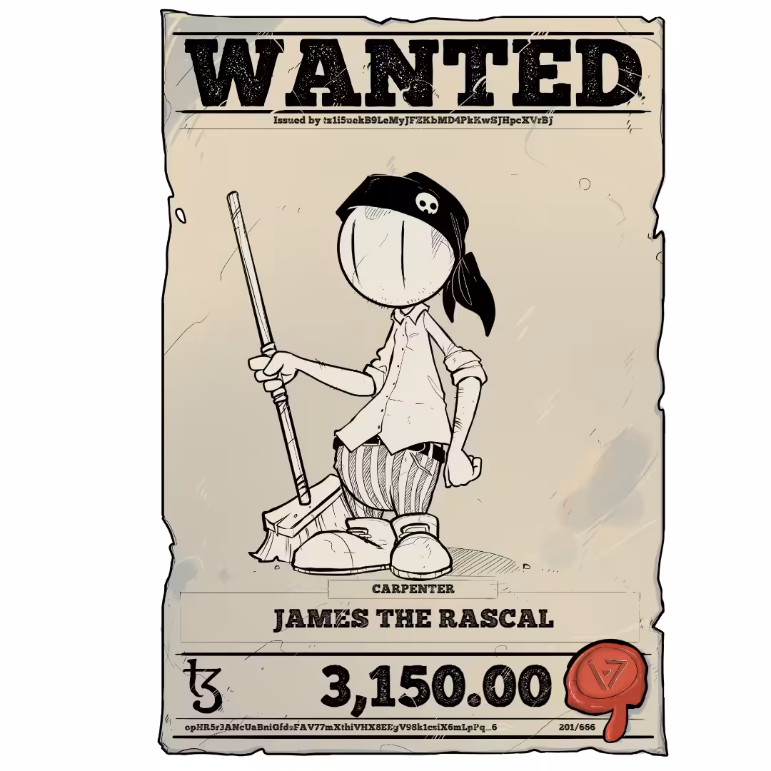 JAMES THE RASCAL | TEZOS PIRATE 201/666