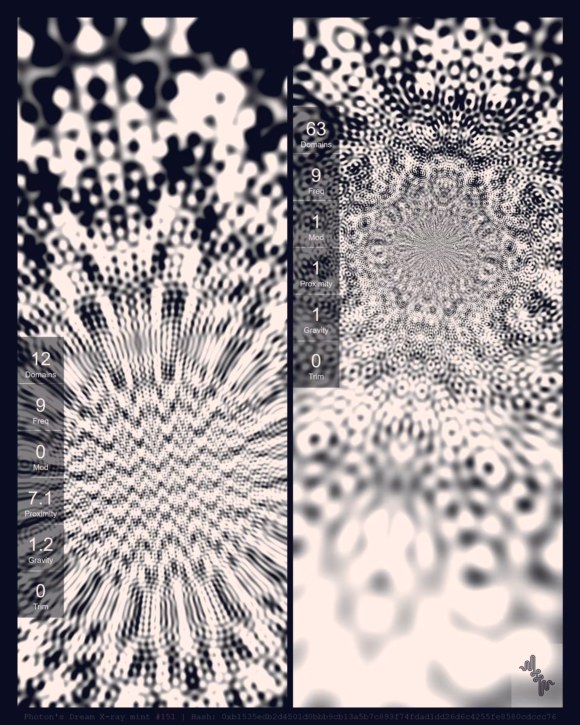 Photon's Dream X-rays by Harvey Rayner: Photon's Dream X-ray mint#151