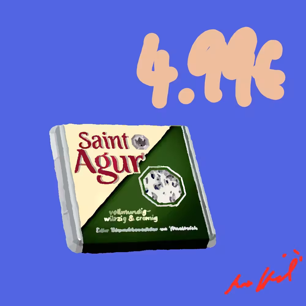 Saint Agur Weichkäse mit Blauschimmel, 125g