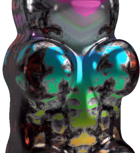 Blended Trip Gummy Bear #010 (Rorschach #024 + Rainbow #019)