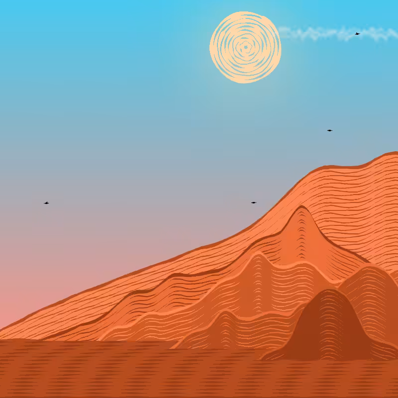 Painted Mountain Sunset #74