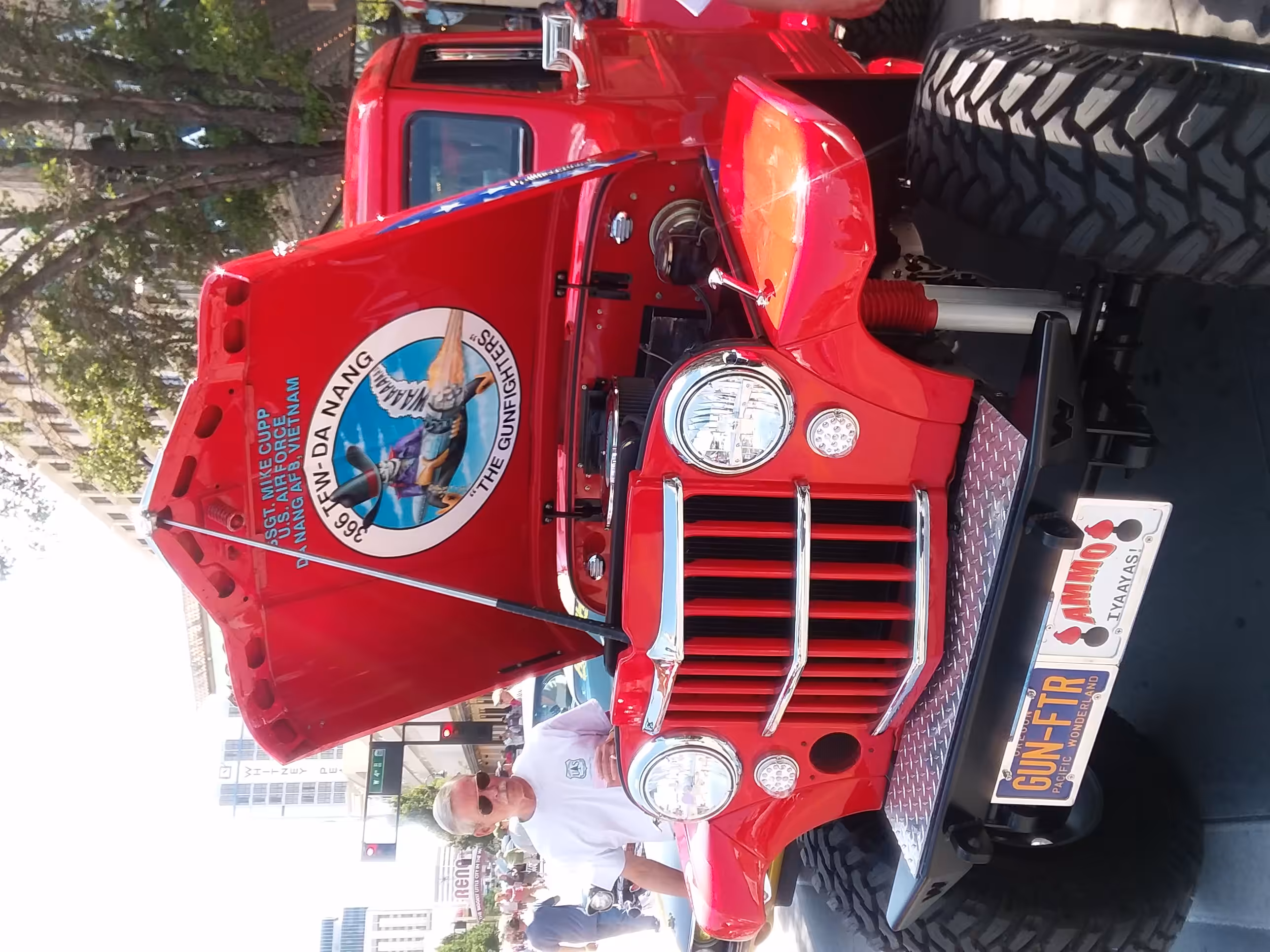 MOVING FROM A...TO...B: 1950s Willy's JEEP TRUCK veteran's Vietnam War Gunfighter's USAF