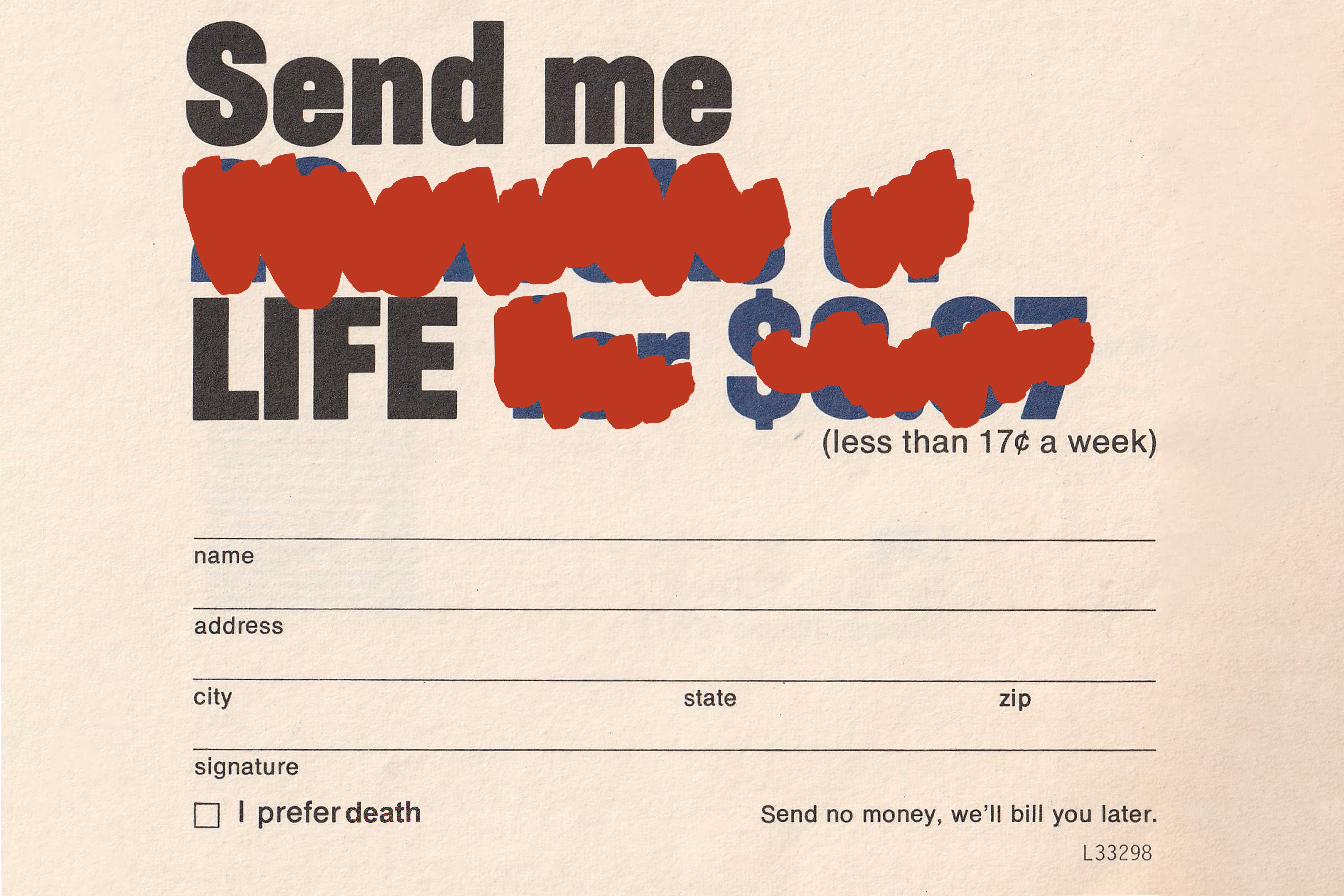 send me life. 