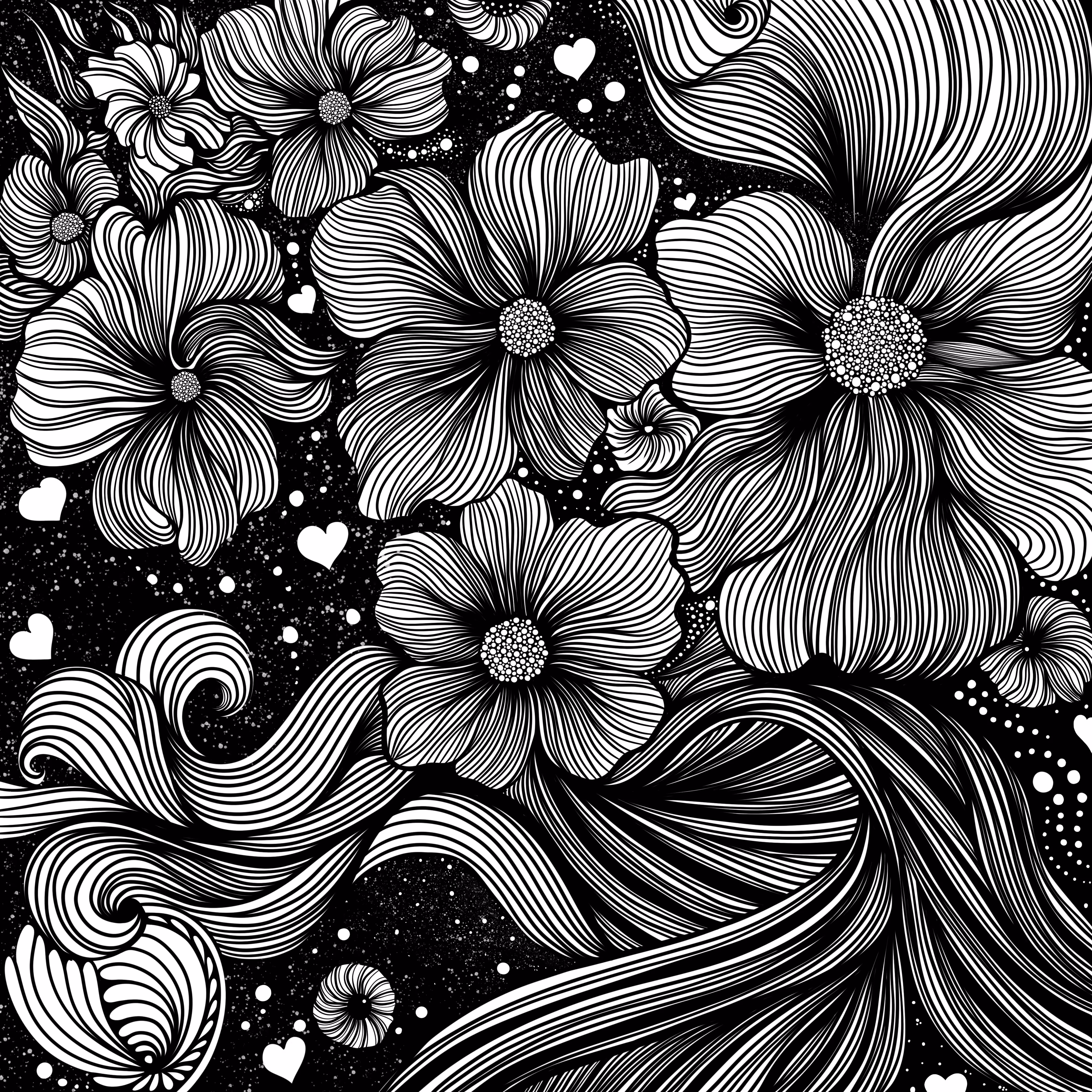 Cosmic Starlit Blooms