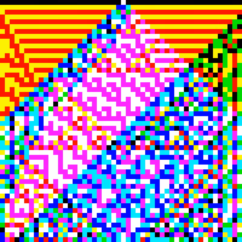 RGB Elementary Cellular Automaton #617