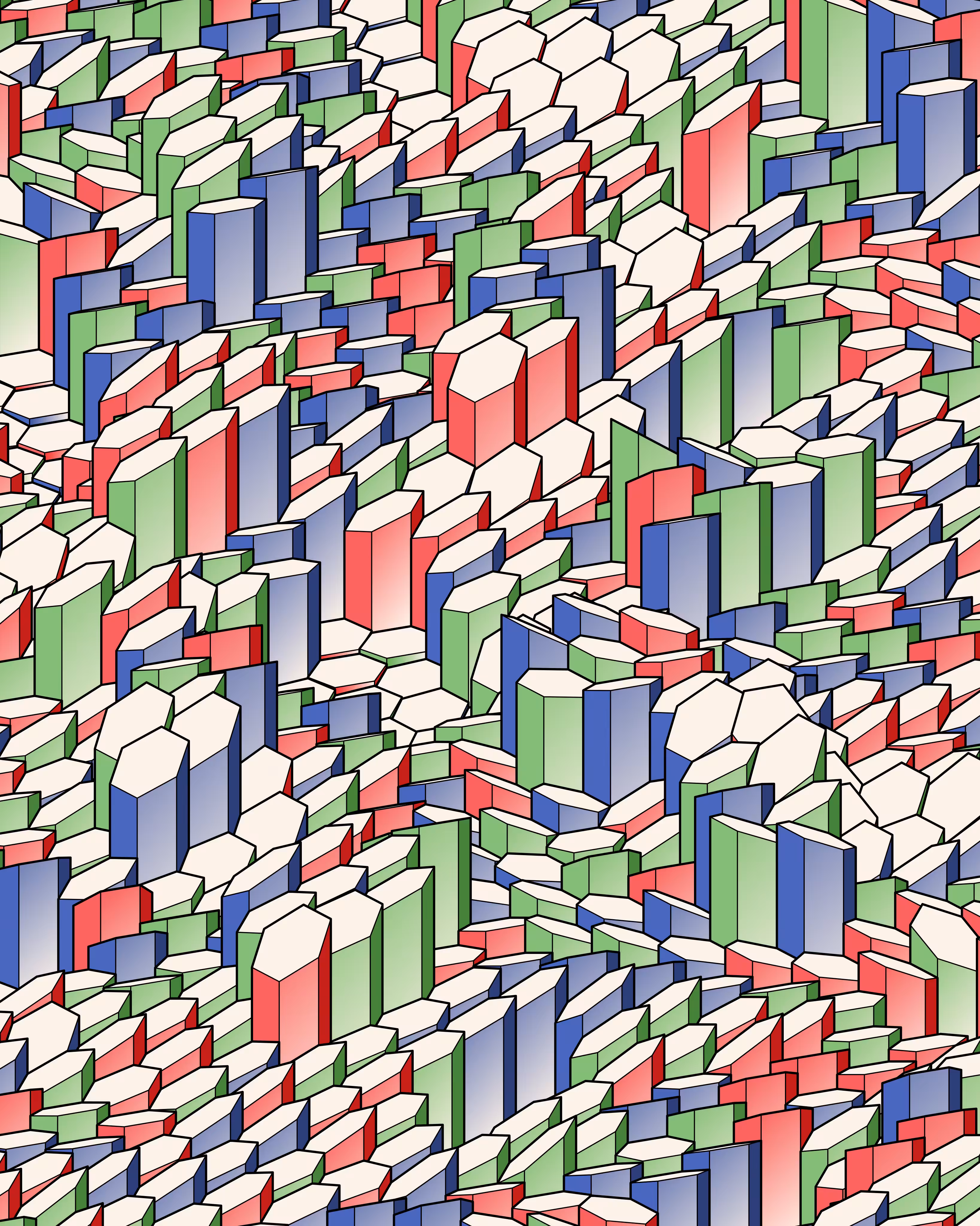 Hexagones Landscape #137
