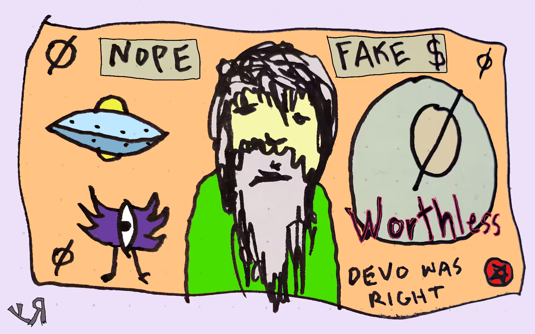 "Nope Fake Worthless" by Richard F. Yates (Holy Fool)