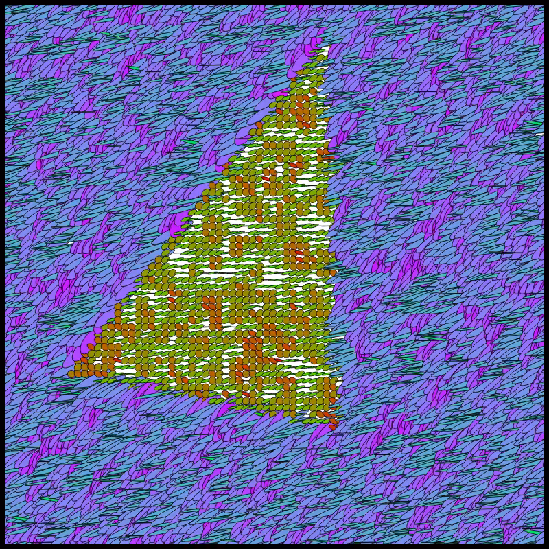 Flow Field Circles Triangle #37