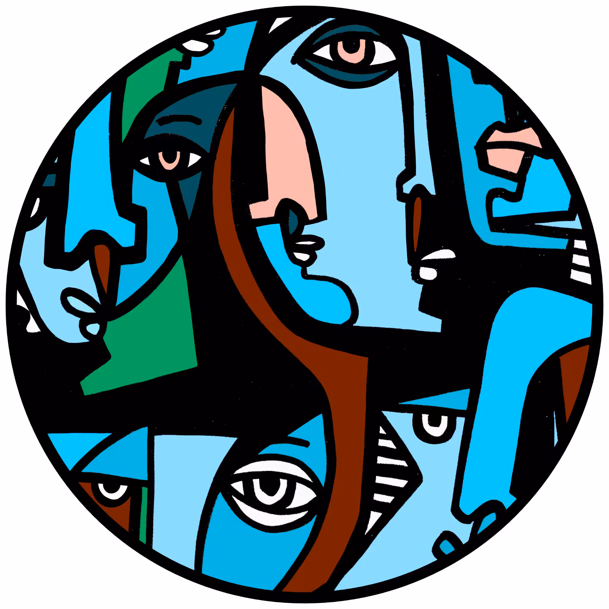 Cubist Circle 14
