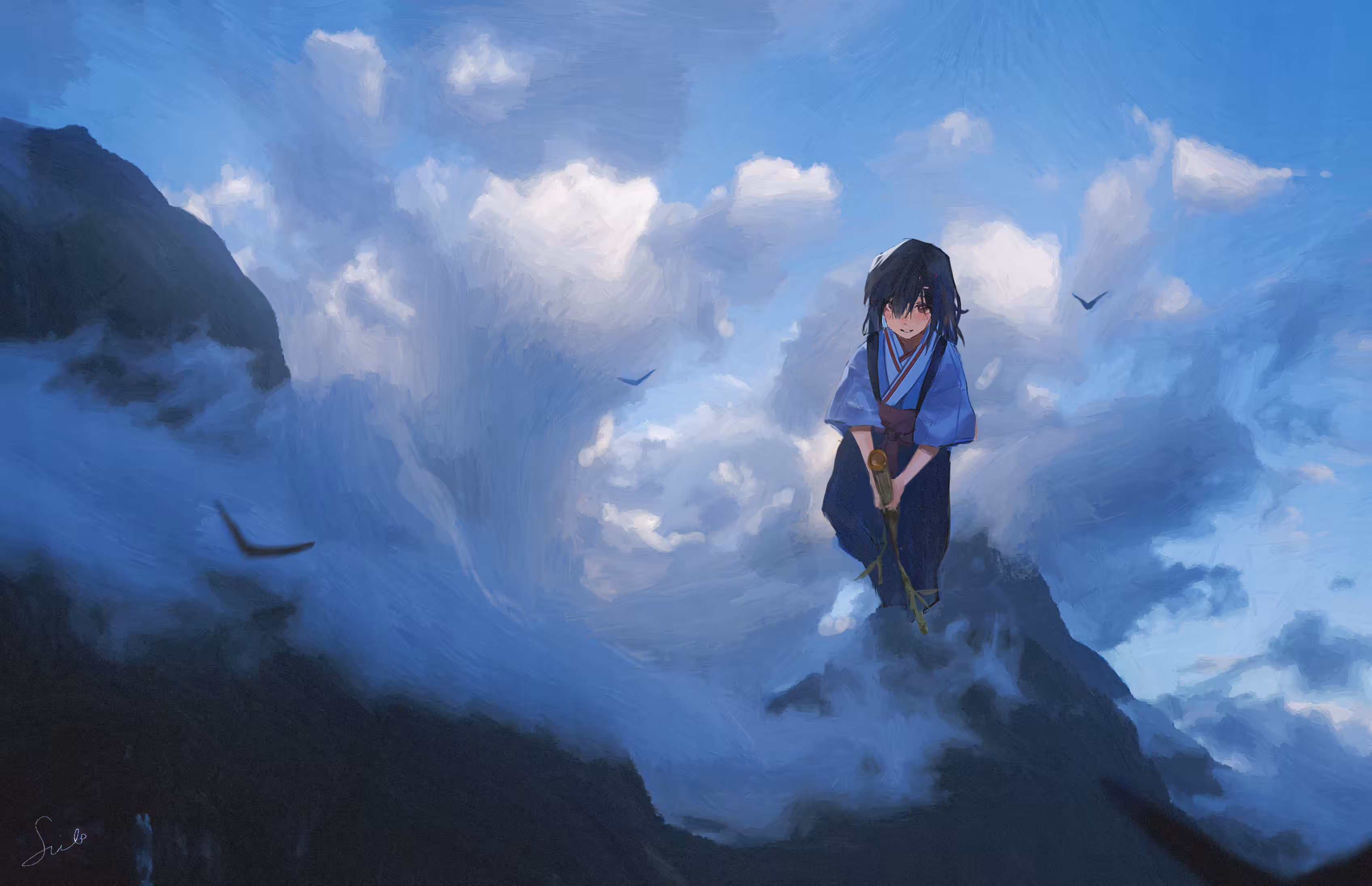 Flying away
