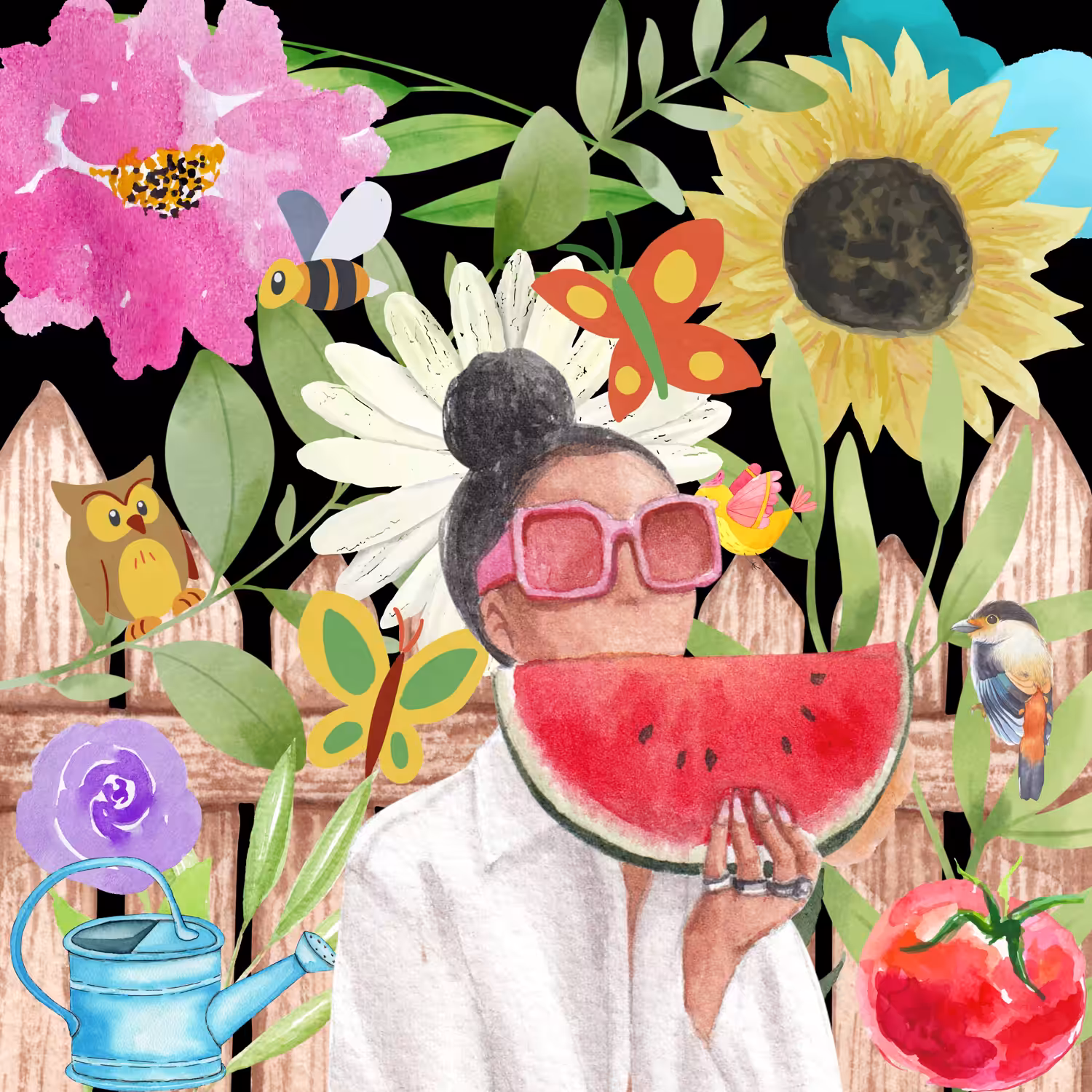 Objkt #1 Lively Summer Garden