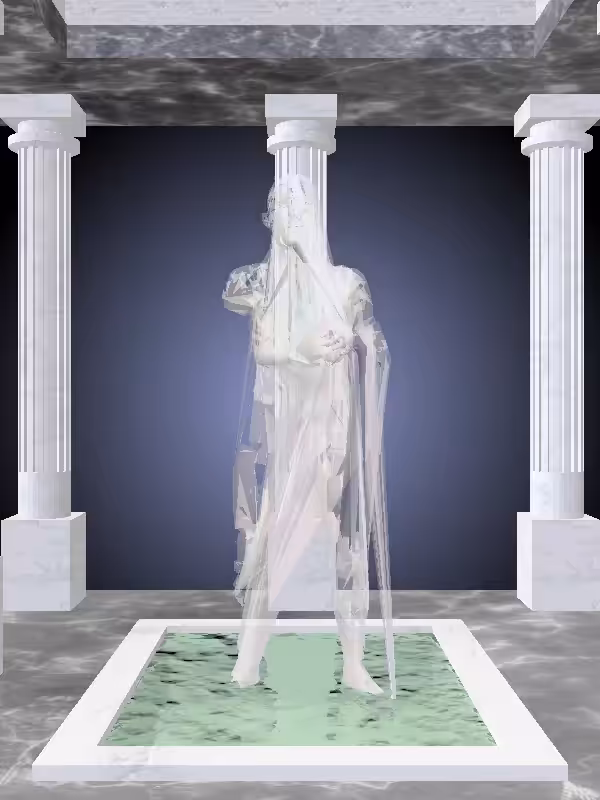 HeavenComputer: The Fading Old Dusky Pale Pink Woman #2879