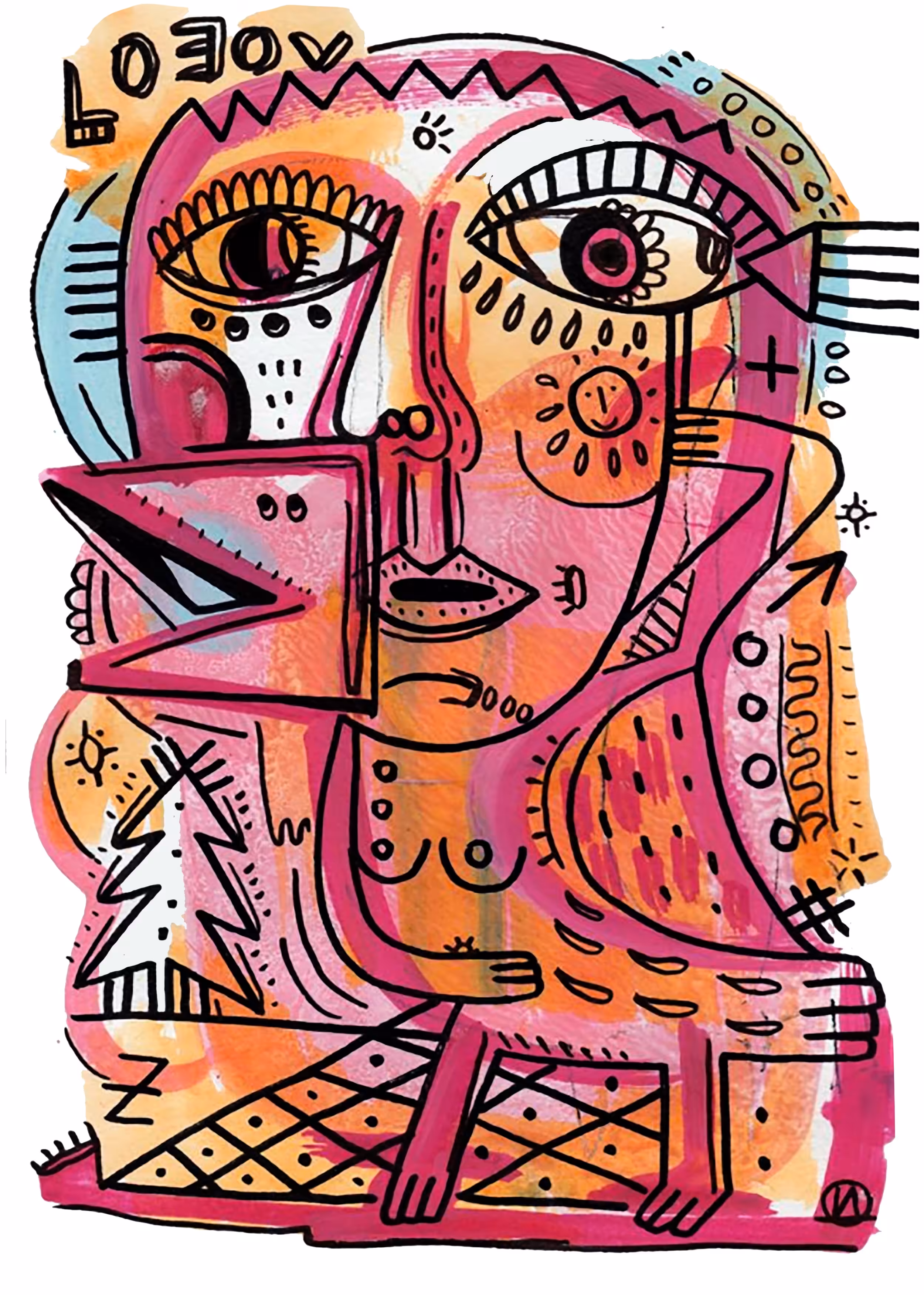 Pink bird