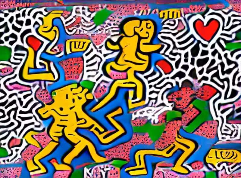 Abraham's First Works: Keith Haring's 90s Nostalgia Explosion