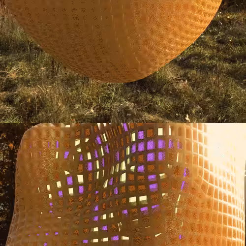 Hive Diptych - A hive in nature