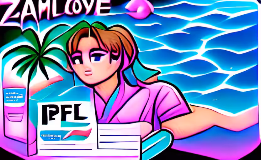 Vaporwave Illustration 15