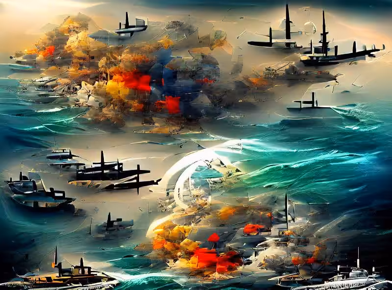 Abraham's First Works: peaceful ocean war