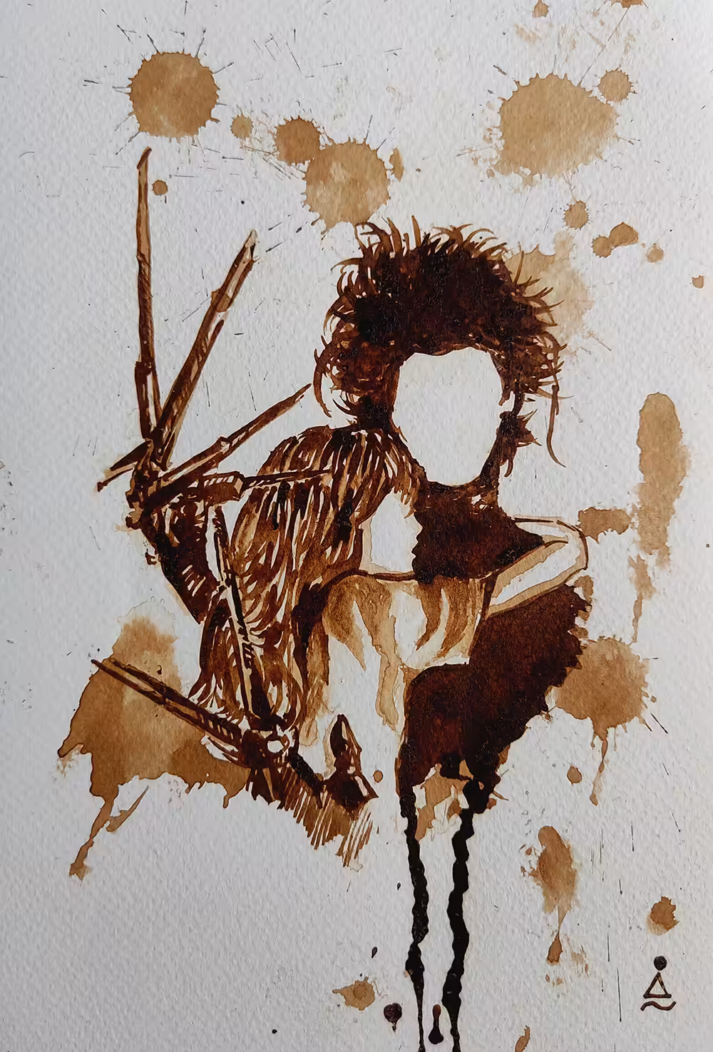 Edward & Kim _ Coffee Painting