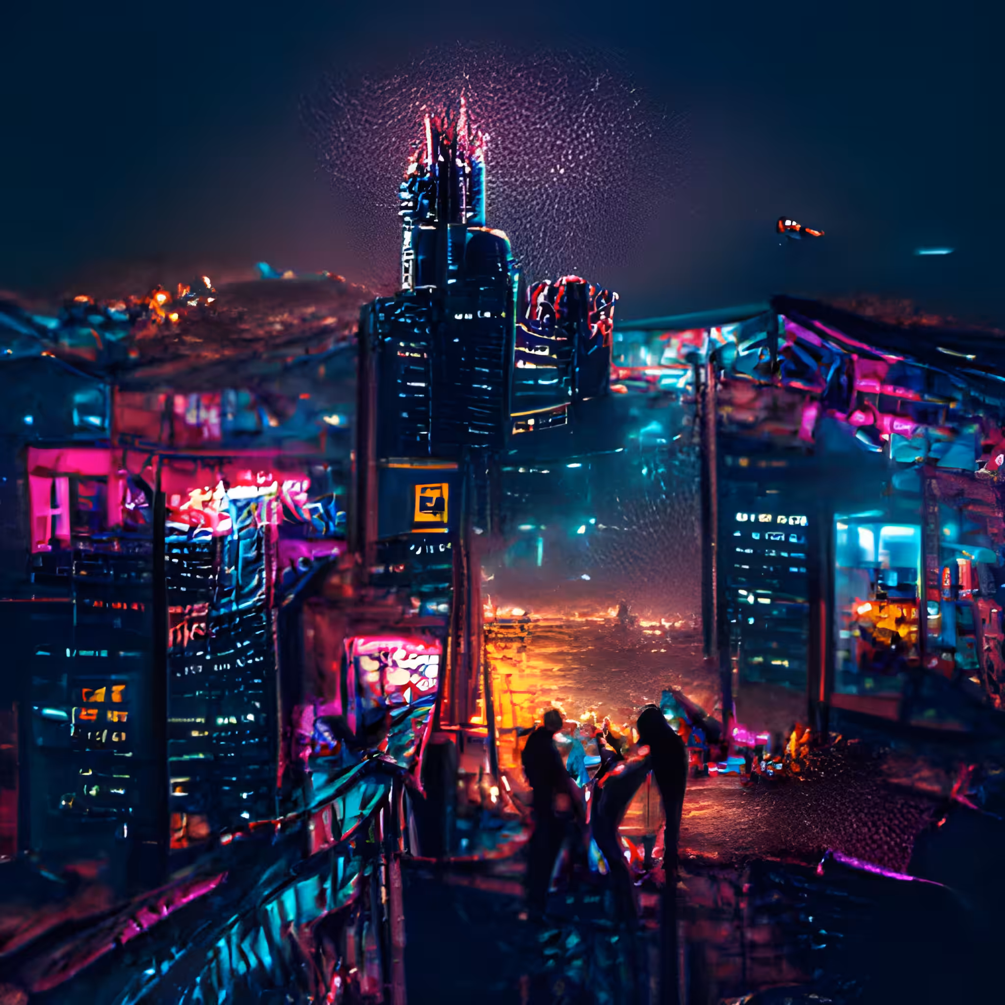 Cyberpunk Cityscape #09