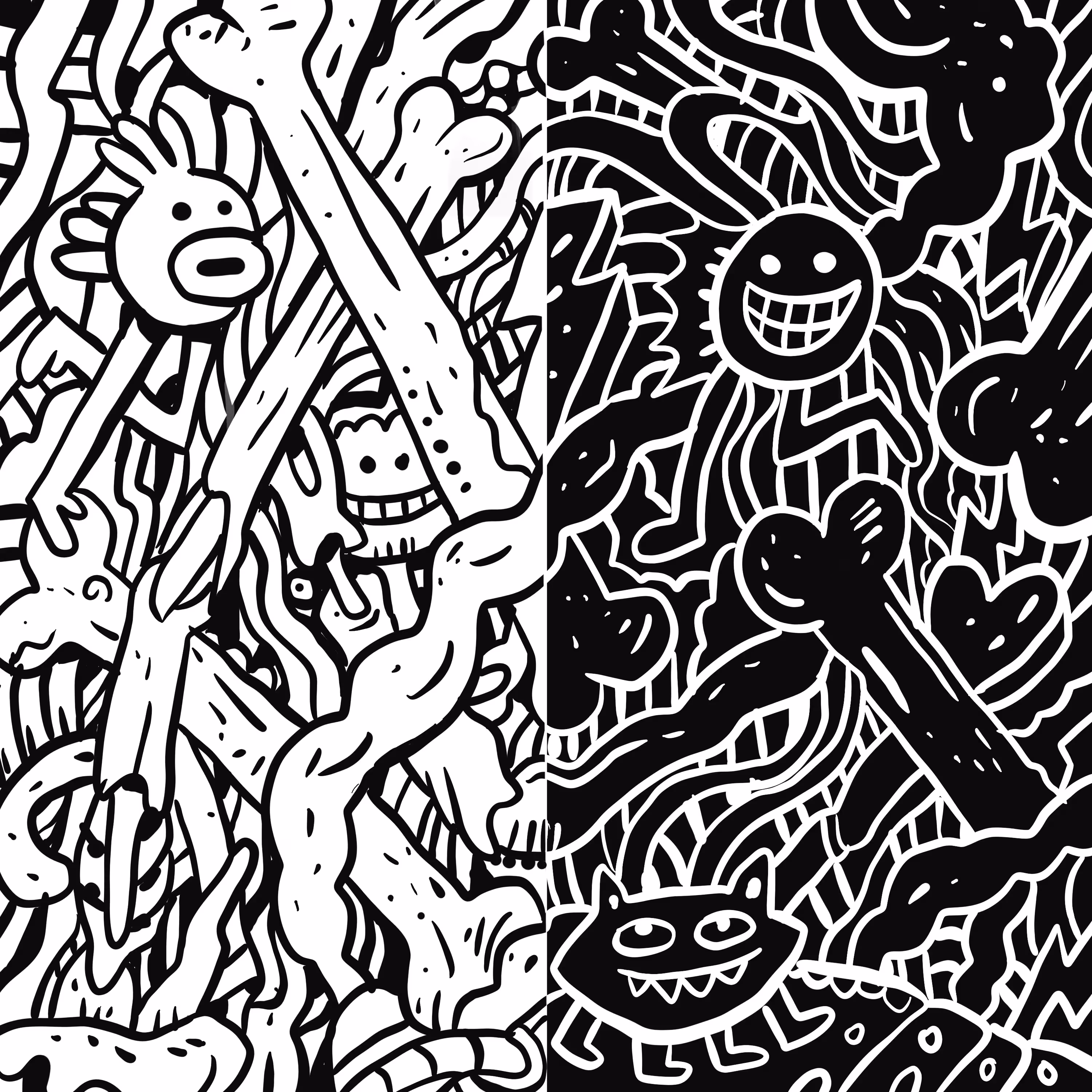 Doodle Positive Negative
