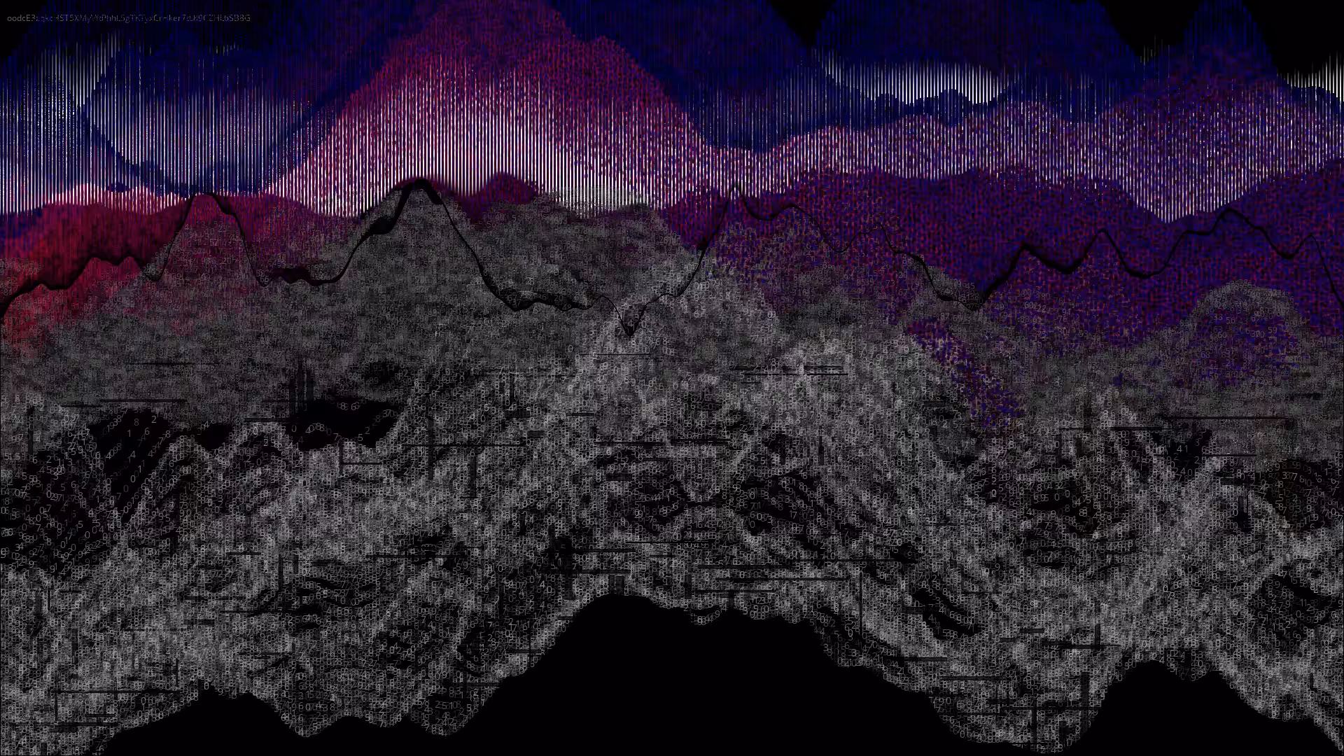 Pixel rain in a data landsacape #28