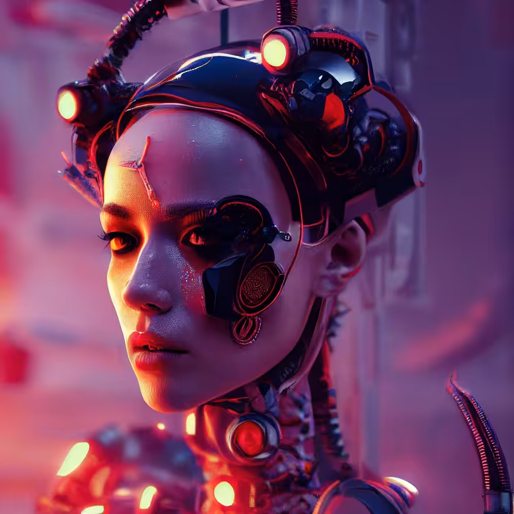 Red cyborg #1