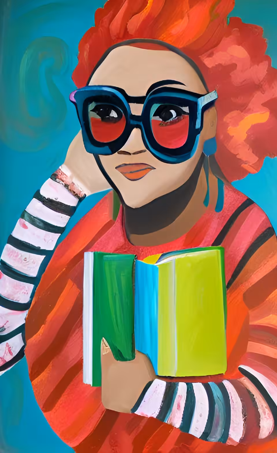Chubby girl with glasses 5
