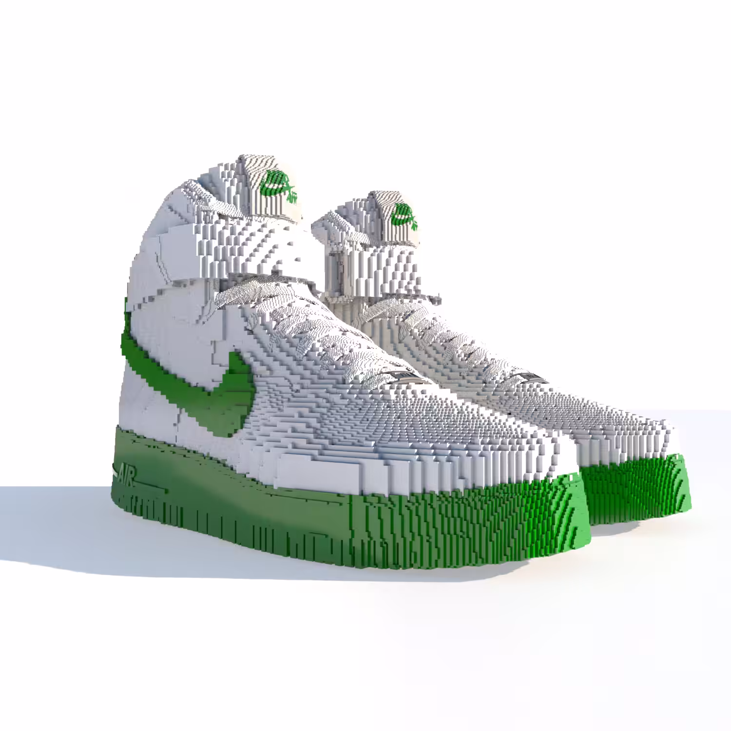 NIKE VOXEL Air Force 1. "GREEN+WHITE Edition".