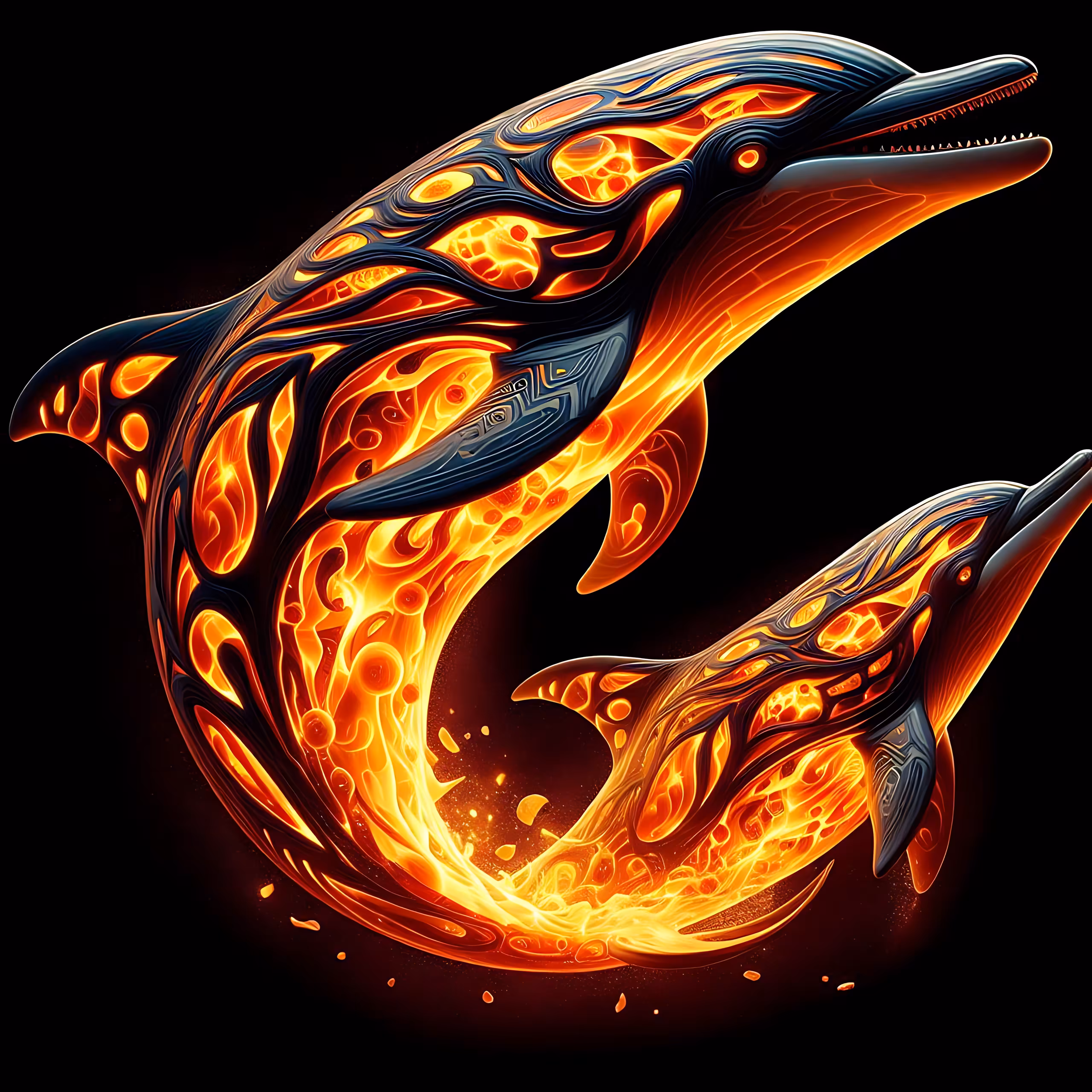 Flaming Dolphins